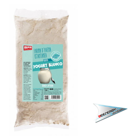 Bpr Nutrition-FARINA D'AVENA ISTANTANEA AROMATIZZATA (Conf. 1 Kg)   Yogurt Bianco  